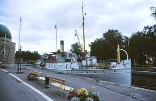 Die Trafik im Hafen von Vadstena